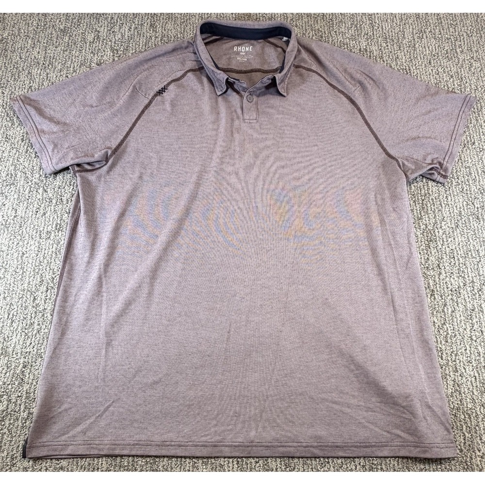 Rhone Golf Polo Shirt Mens‎ sz XXL 2XL Performance Stretch Button Down Athletic